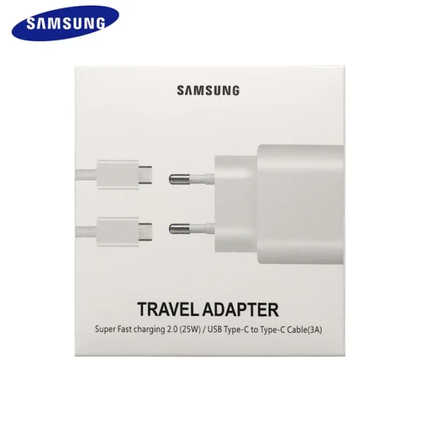 Chargeur Samsung 25W PD – USB-C avec Câble USB-C